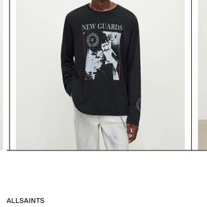 ALLSAINTS Pravha Men’s XXL Long Sleeve Crewneck New Guards Shirt